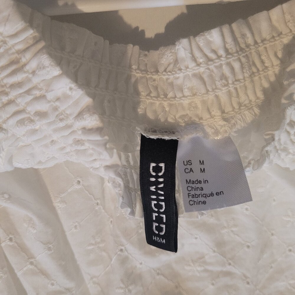 Divided Women's Crop Top White Size M - Picture 2 of 3